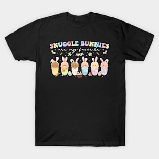 Snuggle Bunnies Are My Favorite Easter Mother Baby Ld Nicu T-Shirt